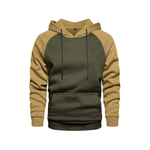 Men Fleece Pullover Hoodie Drawstring Hooded Sweatshirt with Pocket